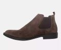 Suede Premium Quality Genuine Leather Boots For Men - Coffee, Brown | Fashion Suede Leather Boot For Men. 