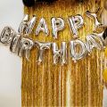 Foil Backdrop Curtain Fringe Foil Backdrop Curtain for Party Decoration | Shiny Metallic Fringe Curtain for Birthday, Wedding, Anniversary, Baby Shower & Event Photo Background | Premium Party Decoration Supplies | Products Book. 