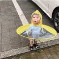 UFO Waterproof Hands-Free Umbrella Rain Hat Headwear Cap Raincoat. 