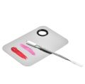 Makeup Mania Stainless Steel Makeup Mixing Plate/ Foundation Mixing palette. 