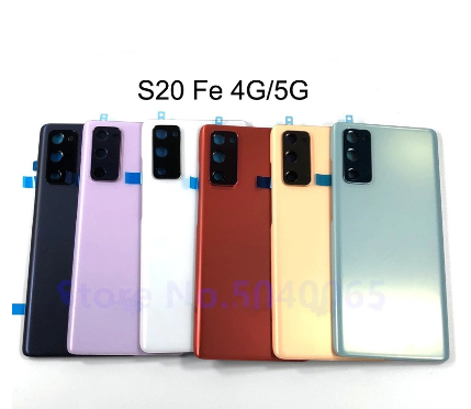 For Samsung S20 Fe S20fe 4G 5G Back Battery Cover Glass Housing Frame ...