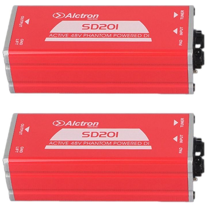 2X SD201 Active DI Box Impedance Transformation DIBOX Professional Stage Effects Direct Connect Box