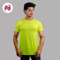 Nyptra Lime Green Premium Muscle Fit Plain Cotton T-Shirt For Men - Fashion | T-Shirts For Men | Men's Wear |. 