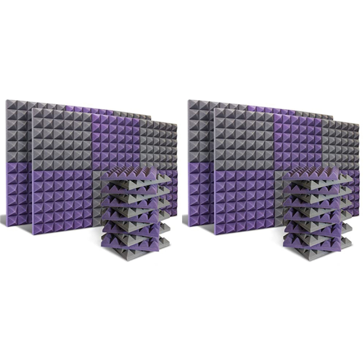 48 Pack Acoustic Panels,Sound Proof Foam Panels,Studio Soundproofing ...