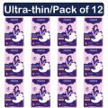 Aiwina Ultra-thin Sanitary Pad Napkins 320mm (Pack Of-12). 