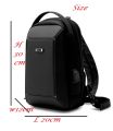 WIERSOON Multifunction Crossbody Bag for Men With USB Charging Port and Number Combination Lock. 