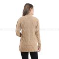 Cable Woolen Cardigan For Women. 