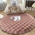 Round Carpets for Living Room Plush Floor Mat Soft Area Rugs Bedroom Bedside Mat Rug Room Decor,Pink,1X1M Easy Install Easy to Use. 