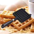 Waffle Maker Non-stick Checkered Waffle Mould Bakeware Tray With Handle for Stovetop. 