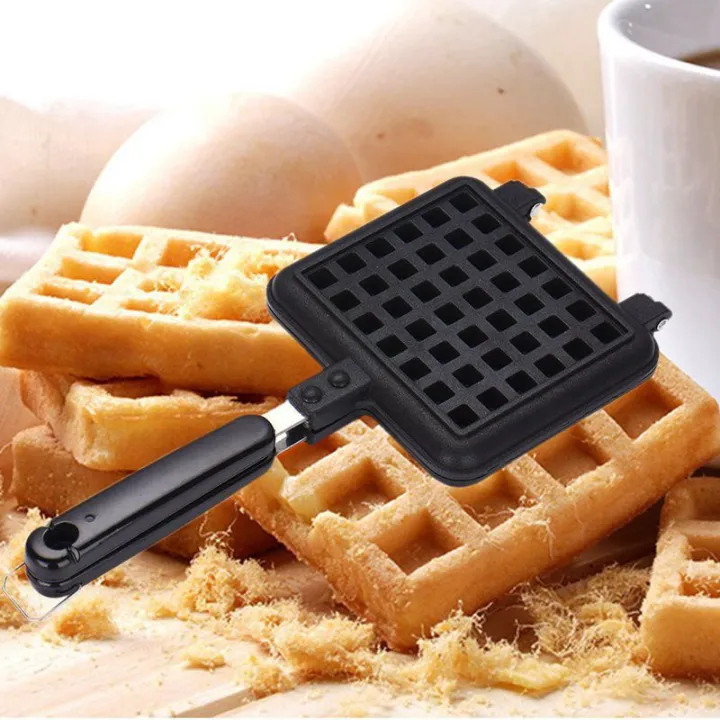 Waffle%20Maker%20Non-stick%20Checkered%20Waffle%20Mould%20Bakeware%20Tray%20With%20Handle%20for%20Stovetop%20-%20Image%204