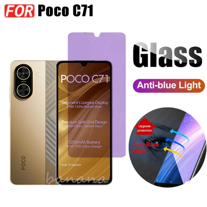 Poco%20C71%20Magnetic%20Sticker%20Shockproof%20Clear%20Phone%20Case%20for%20Poco%20C61%20C65%20C75%20Anti%20Blue%20Light%20Ray%20Tempered%20Glass%20-%20Image%206