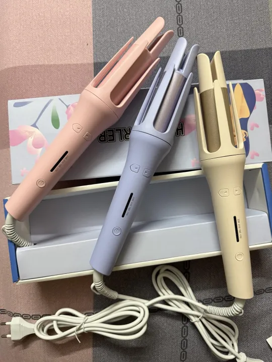 42W%20-%204%20Speed%20Adjustable%20Temperature%20Control%20Ceramic%20Rotating%20Curling%20Iron%20Electric%20Rotary%20Automatic%20Hair%20Curler%20Wand%20with%20LED%20Display%20and%20360%20Degree%20Tangle%20Free%20Swivel%20Cord%20-%20Image%203