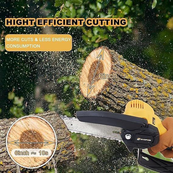 6%20Inch%20Cordless%20Handheld%20Electric%20Chainsaw%20With%202%20Batteries%20%20For%20Tree%20Trimming%20Branch%20Wood%20Cutting%20-%20Image%202