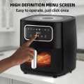 Silver Crest 10L Large Capacity Digital Air Fryer with Viewing Window, Silver Crest 10 Litre Smart Matte Black Electric Air Fryer & Roaster, Silver Crest Professional 10L Square Air Fryer with Touch Control Panel, Silver Crest 10L Multi-Functional Oil-Fre. 