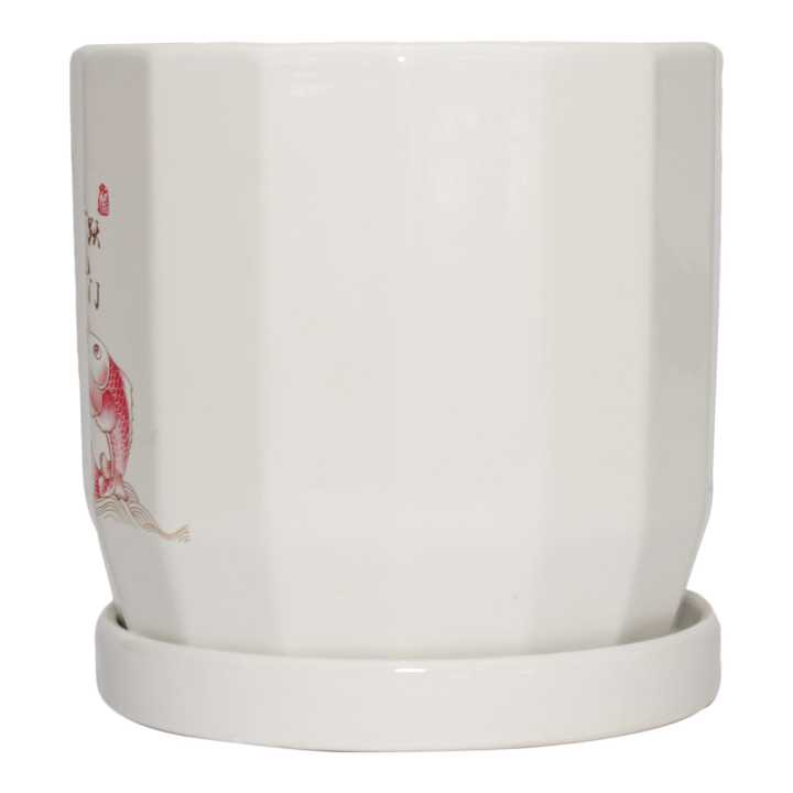 Ceremic%20Decorative%20Flower%20Pot%20With%20Plate%20Set%20Indoor-Medium%20Size%20-%20Image%203