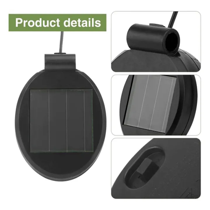NAMUNY%204PCS%20Solar%20Lantern%20Top%20LED%20Panel%20Lantern%20Lid%20Lights%20Replacement%20for%20Outdoor%20Flower%20DIY%20Solar%20Flower%20Lights%20Garden%20Patio%20-%20Image%202