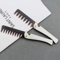 multifunction Stainless Steel Handle Oil Head Comb Portable Wide Men Comb Folding Durable Hairdressing Hair Comb Barber. 