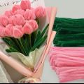 50 PCs Soft Fuzzy Wires for DIY Crafts, Flower Making, Pipe Cleaners for Kids School Projects & Art Decorations. 