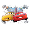 Discounts 3D Brokenwall Lightning McQueen Cartoom Cars Wall Decor Decals For Boy Bedroom Kid Room Wallpaper Poster Mural Wall Stickers. 