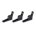 NCANRUI 3pcs 200cm Stadiometer Black Wall Mounted Height Meter Growth Ruler cm Metric Tape Measures. 