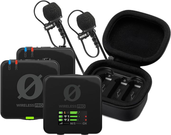 RODE%20Wireless%20PRO%202%20Person%20Clip%20On%20Wireless%20Microphone%20System%20with%202%20Lavaliers%20-%20Image%202