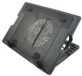 LAPTOP COOLING FAN PAD SINGLE FAN ERGOSTAND HEIGHT ADJUSTABLE COLOUR FAN COLOUR CHANGING AUTOMATICALLY. 