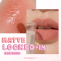 MAANGE MAGEFY Tinted Matte Lip Glaze Liquid Lipstick Long-Lasting & Non-Drying Color Pop Lip Gloss MF-L01. 
