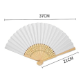 8Pcs DIY Paper Folding Fan Bamboo Hand Held Fan Blank for Kids Drawing Handheld Paper Fan Handheld Folded Fan. 