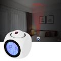 Creative Digital Voice Broadcast Home Decoration Ceiling LCD Clock Projection Clock LED Alarm Clock. 