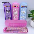 Wenefang Sanrio Cinnamoroll Colored Pencils Set Anime Cartoon Kuromi Hello 2025 Kitty Patterns Natural Wood Colored Pencils Drawing Pencils. 
