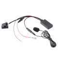 OYPFXMI Car Wireless Bluetooth Audio Adapter Handsfree MIC AUX Cable MFD2 RNS2 for 18Pin for Golf. 