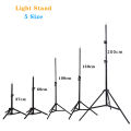 200cm Photography Tripod Light Stands With 1/4 Screw Head Adjustable Light Stand Photo Tripod For Phone Ring Light Photo Studio. 