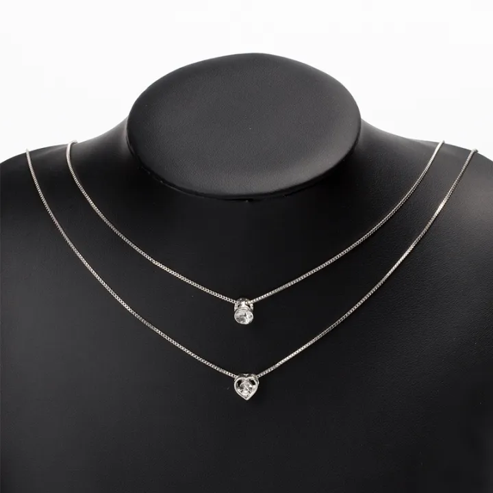 Enacolor%20Delicate%20Zircon%20Heart%20Water%20Drop%20Pendant%20Necklace%20for%20Women%20Bilayer%20Golden%20Metal%20Clavicle%20Chain%20Jewelry%20Accessories%20New%202024%20-%20Image%205
