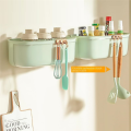 Hanging Storage Box Punch-Free Storage Rack Drainage Storage Basket for Fruits and Vegetables Yellow. 