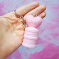 Cutie Lip Balm with Keychain | 4 Designs | Moisturizing, Nourishing, Glossy | For Soft, Shiny Lips | Portable Lip Care. 