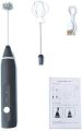 Milk Frother Handheld for Coffee, Electric Hand Foamer Blender for Drink Mixer Electric Milk frother with Double Whisks, USB Rechargeable Electric Foam Maker, for Coffee, Latte, Cappuccino, Egg Whipping. 