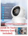 Hikvision Ezviz 2MP 1080p H6C internet PT CCTV Camera with Sd Card Supported (32GB Hi-Tech Memory Card Included). 