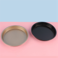 1 PCS Round Pizza Mould Plate Pizza Pan Carbon Steel Deep Tray Non-Stick Mold Baking Oven Tool Baking Mould Tray 6In Black. 