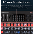 M9 Multi-Function Sound Card Mixer - Professional Audio Mixing Console with Bluetooth, Live Broadcast Mode, and Voice Effects for Phones & PCs. 