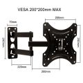 Tv Wall Mount Bracket for Flat and Curved Tv's 14-42 Inch Tv's. 