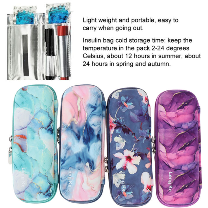 Portable EVA Insulin Cooler Bag Diabetic Cooling Case Insulated Bag Pillcase Diabetic Supplies Storage Box GHAN
