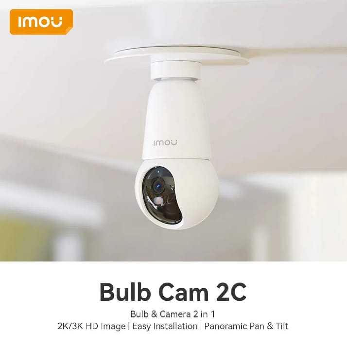 Smart WiFi Bulb CCTV Camera Full Color 360° Auto Tracking Two Way Audio E27