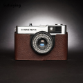 Sutuiying Roadfisher Genuine Real Leather Camera Bag Protect Case Cover Hot Selling Base Grip Shoulder Belt Neck Strap For Olympus Trip 35 Trip35. 
