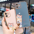 Jizetin for Realme 9 Pro / OnePlus Nord CE 2 Lite 5G Back Cover With Free Lanyard Cute Dogs 6D Plating Silicone Phone Case. 