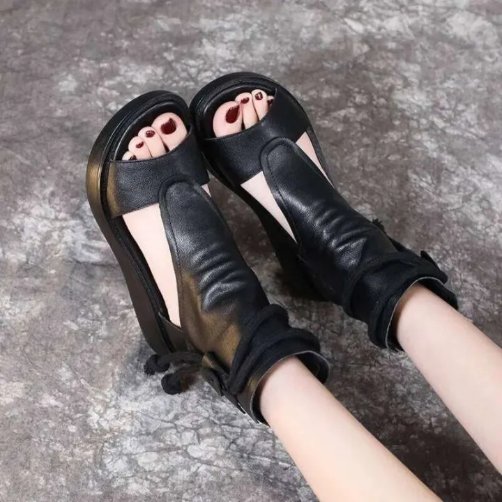 2025%20New%20Bohemian%20Womens%20Leather%20Sandals%20-%20Retro%20Brown%20Chunky%20Wedge%20Peep-Toe%20Ankle%20Wrap%20Espadrille%20Summer%20Shoes%20-%20Image%204