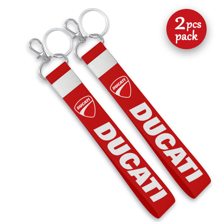 Ducati Printed Ribbon Keychain Key Chain Lanyard For Phone Case Wallet Ribbon For Women Bag Charms Cars Keyring Key Ring