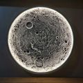 LED Relief Moon lamp Wall lamp Mural Designer Living Room Foyer Ceiling wall Hanging Circular Moon perfect for Home decor, Restaurant, Party Palace. 