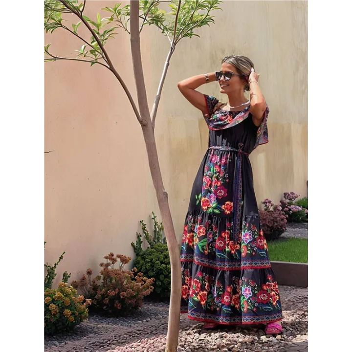Sleeveless%20Beach%20Long%20Maxi%20Dress%20Black%20&%20Red%20M%20-%20Image%207