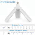 Foldable Fan Blade LED Bulb Light. 