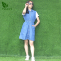Fuloo Denim Dress In Blue For Women - Fashion | One Piece For Women | Women'S Wear | Denim Dress For Women |. 